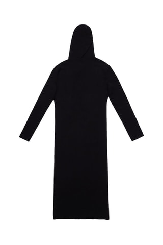 Lange Jurk met Capuchon - Zwart