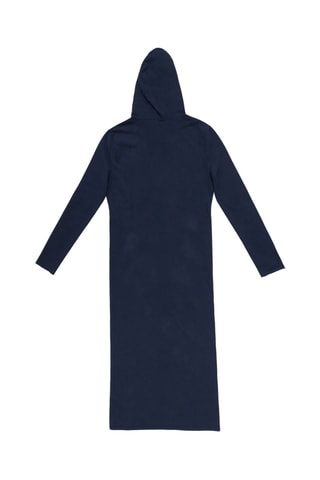 Lange Jurk met Capuchon - Marineblauw