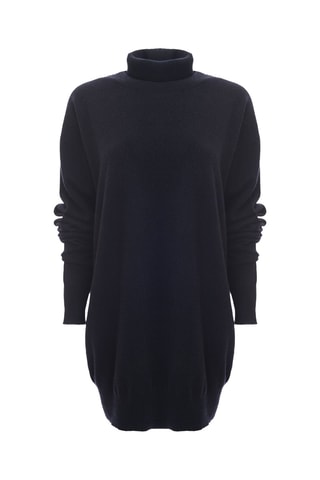 Robe pull en laine et cachemire - Bleu marine - Raey