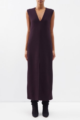 Rechte Zijden Jurk - Paars