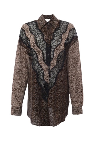 Zijden Blouse - Bruin