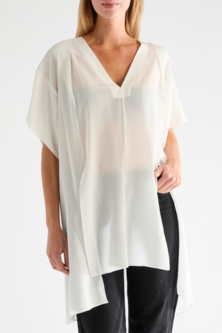 Zijden Top - Wit