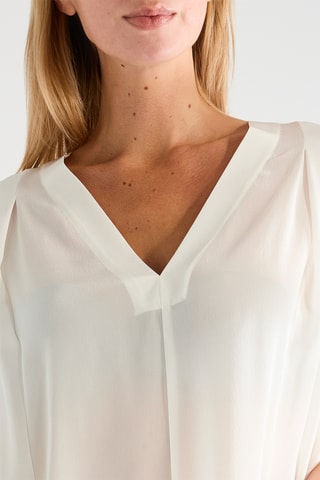 Zijden Top - Wit