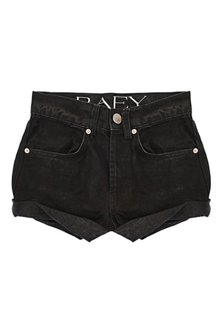 Short en jean et coton biologique - Noir - Raey