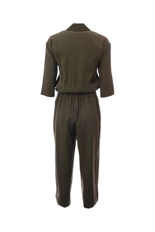 Biologisch Katoenen Jumpsuit - Kaki