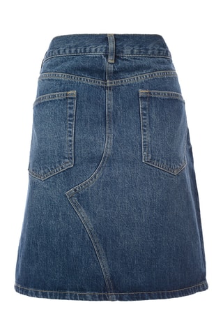 Jupe patineuse en jean - Bleu - Raey