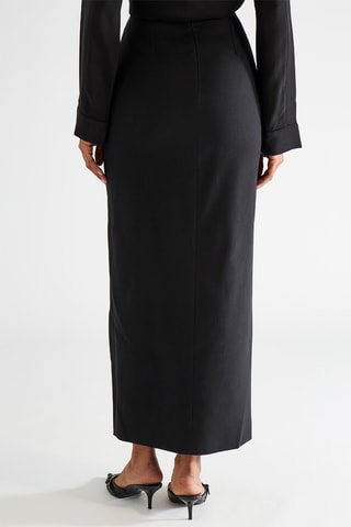 Lange Rok Hoge Taille - Zwart