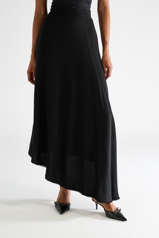 Jupe longue taille haute - Noir - Raey