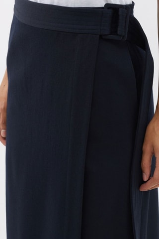 Wollen Wikkelrok - Marineblauw