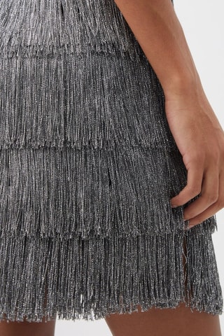 Minijupe en soie - Argenté - Raey