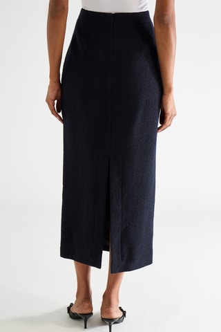 Jupe fourreau - Bleu marine - Raey