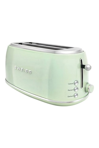 Grille-pain baguette vintage Vert - 1500 W - 2 fentes