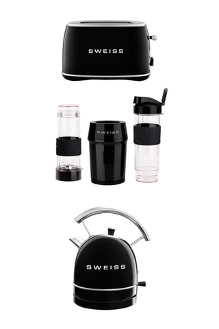 Grille-pain - 850 W, Bouilloire vintage - 1,8 l - 2200 W, Mini blender - 570 ml - 300 W