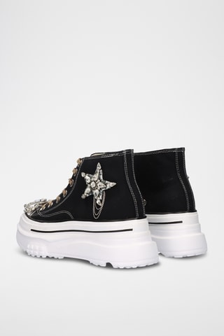 Tennis montantes plateformes - Noir