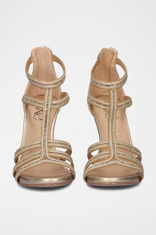 Sandales à talons Doré