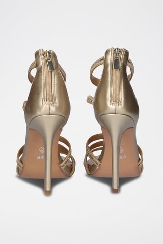 Sandales à talons Doré