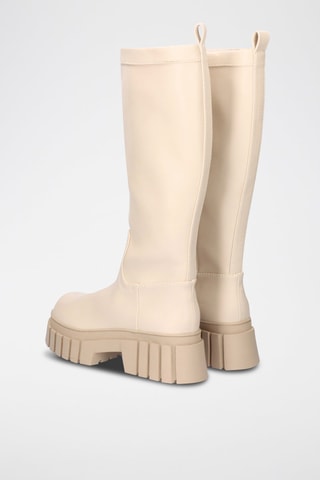 Bottes plateformes - Ecru