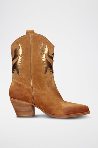 Santiags en cuir - Marron