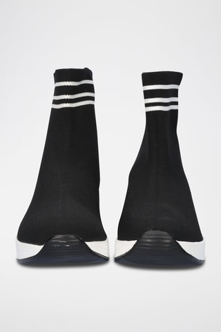 Baskets chaussettes - Noir et rouge