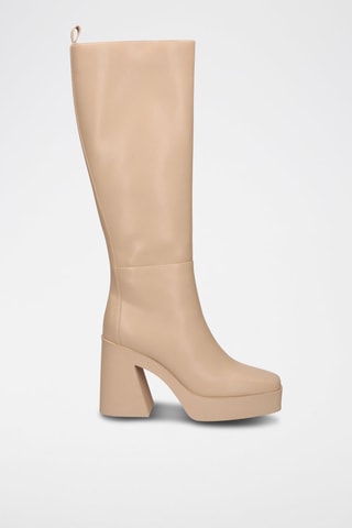 Bottes plateformes - Nude