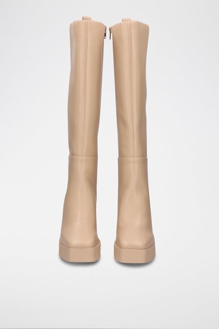 Bottes plateformes - Nude