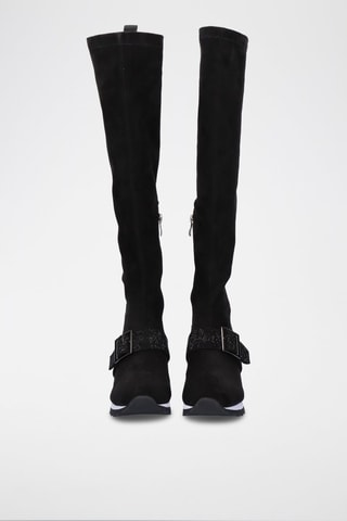 Bottes compensées en nubuck - Noir