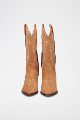 Bottes en cuir -  Camel