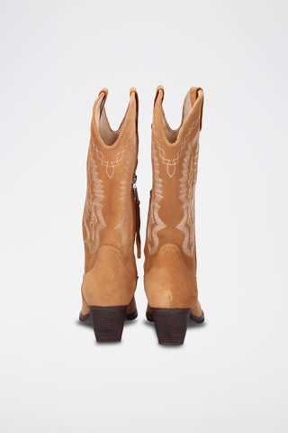 Bottes en cuir -  Camel