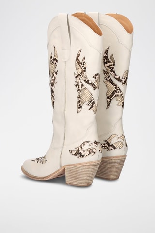 Santiags en cuir - Blanc