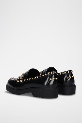 Mocassins Salina - Noir et doré