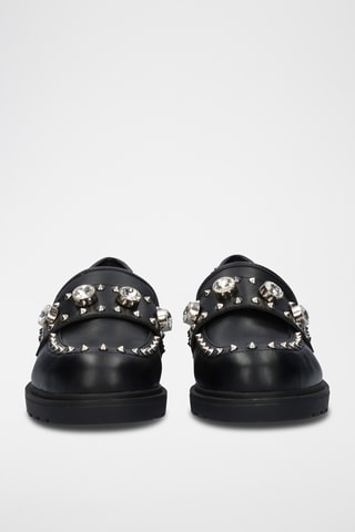 Mocassins à talons - Noir