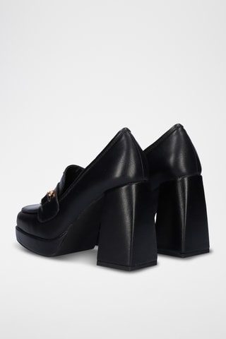 Mocassins à talons - Noir