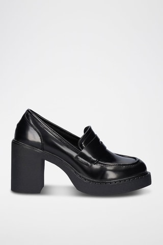 Mocassins à talons - Noir
