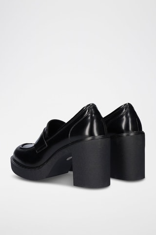 Mocassins à talons - Noir