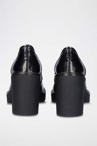 Mocassins à talons - Noir