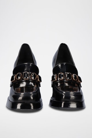 Mocassins à talons - Noir