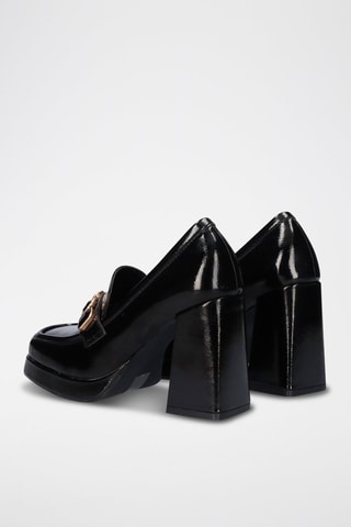Mocassins à talons - Noir