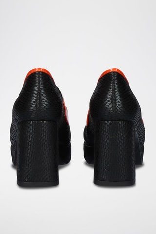 Mocassins à talons - Noir