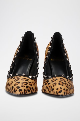 Escarpins en cuir - Noir et marron