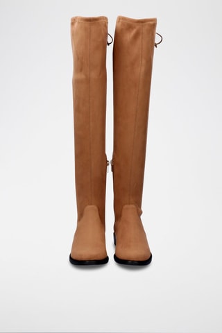 Cuissardes en cuir - Camel