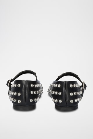 Babies en cuir - Noir
