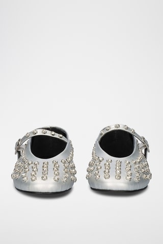 Babies en cuir - Argenté