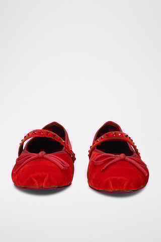 Babies en nubuck - Rouge