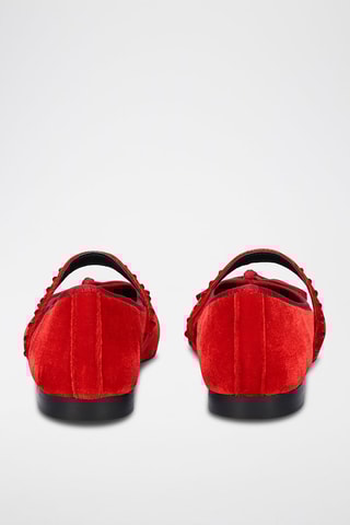 Babies en nubuck - Rouge