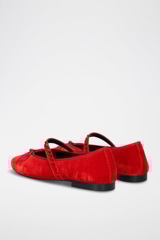 Babies en nubuck - Rouge