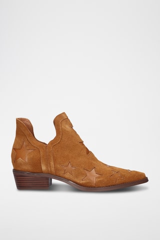 Low boots en cuir - Camel