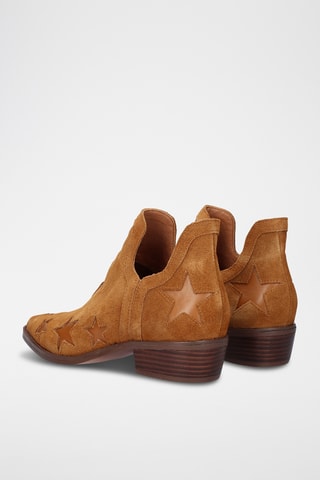 Low boots en cuir - Camel