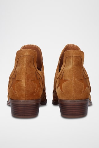 Low boots en cuir - Camel