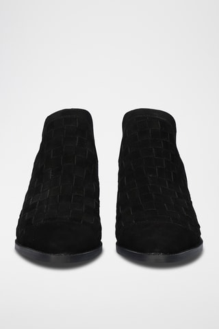 Low boots en cuir - Noir