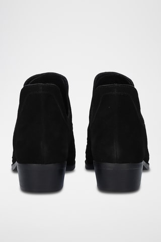 Low boots en cuir - Noir